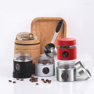 Bouteilles de stockage Bocal pour café Récipient à sucre Pot hermétique Pots de préparation de repas de thé Mélange de sel Boîte de réfrigérateur Épice en vrac Nourriture hermétique