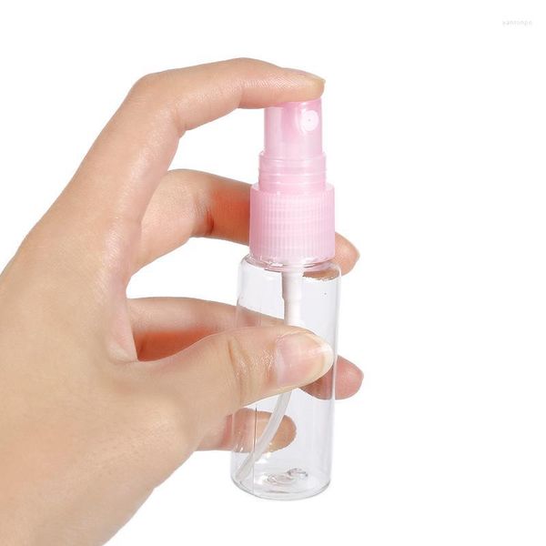 Bouteilles De Stockage Bocaux 1 Pcs Mini Plastique Transparent Petit Vaporisateur Vide Pour Maquillage Soins De La Peau Rechargeable Aléatoire Couleur Voyage Utilisation 20 ML