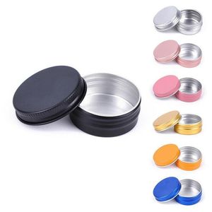 Opslagflessen potten 10 stks 15 ml aluminium tin pot voor crème sporen kaarsen cosmetische container groothandel