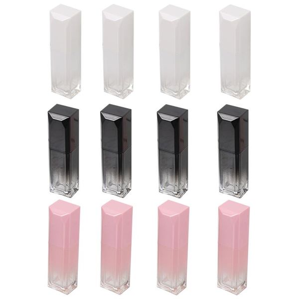 Bouteilles de stockage Pots 12pcs Tubes pratiques chics Gradient Color Design Lip Gloss TubesStorage