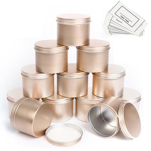 Bouteilles De Stockage Bocaux 12pcs24pcs Pack 100ml Rond Vide Bocal En Aluminium Boîte De Paquet De Thé Divers Cuisine Assaisonnement Pot Or Argent Noir Conteneurs 230625