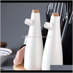 Opslagflessen potten 1pc 250330ml Oil dispenser keramische azijn Cruet Fles Keukenketel ZZ5CV 9FOK2