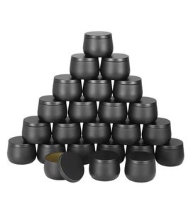 Opslagflessen potten 24 pc's 8oz kaarsen blikken met dekselpotten bulk voor het maken van kaarsen1608643