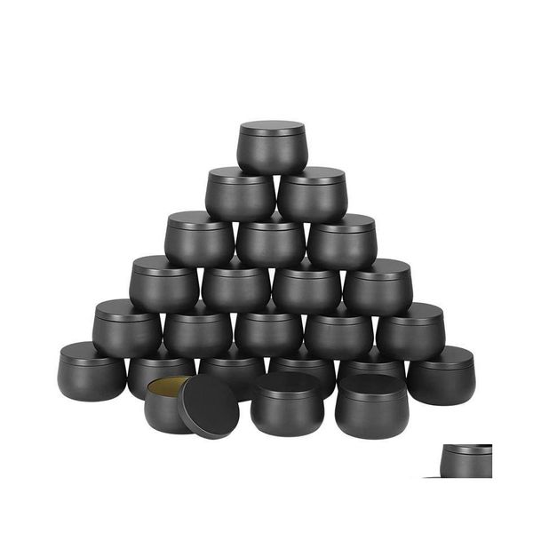 Bouteilles de stockage Pots 24 pièces 8oz Boîtes de bougies avec couvercles BK pour faire des bougies Livraison directe Accueil Jardin Housekee Organisation Dh3Zm