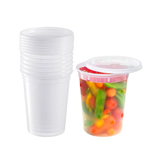 Botellas de almacenamiento Frascos 24 Unids Desechable Postre Contenedor Taza Banquete de boda Mousses Caja transparente Restaurante Cuchara Suministro de embalaje para tiramisú