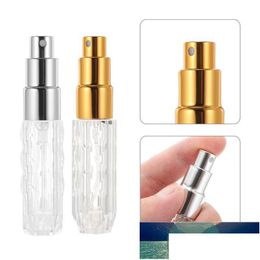 Jarras de botellas de almacenamiento 2pcs 5 ml vacío por atomizador botella de vidrio pulverizador de recarga inferior para hombres entrega de caída jardín de hogares housekee dhgdr