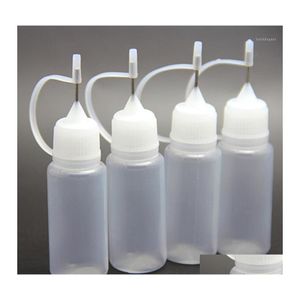 Opslagflessen potten 3/5/10 stcs 10 ml naaldpunt lijm applicator fles navulbaar voor papier quilling diy plakboeking ambacht gereedschap dr Dh2sv