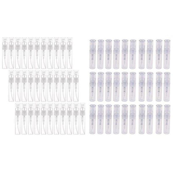 Jarras de botellas de almacenamiento 320pcs transparente spray vacío plástico recipiente recipiente recipiente cosmético - 120pcs 3ml 200pcs 2mlstorage