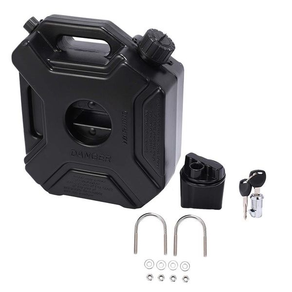 Frascos de botellas de almacenamiento, tanque de combustible portátil de 5 litros, multiusos, para coche, motocicleta, gasolina, contenedor resistente, organización del hogar, WWO