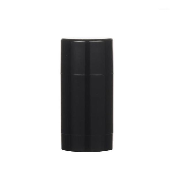 Bouteilles de stockage pots 6 pièces 75ml en plastique MaBlack vide rond déodorant conteneur Tubes à lèvres support de brillant avec Caps2532