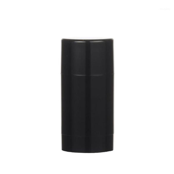 Bouteilles de stockage pots 6 pièces 75ml en plastique MaBlack vide rond déodorant conteneur Tubes à lèvres support de brillant avec Caps301W