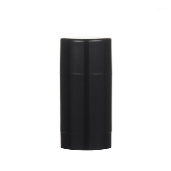 Bouteilles de stockage pots 6 pièces 75ml en plastique MaBlack vide rond déodorant conteneur Tubes à lèvres support de brillant avec Caps305r