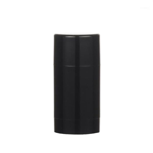 Bouteilles de stockage Pots 6pcs 75ml En Plastique MaBlack Vide Rond Déodorant Conteneur Tubes À Lèvres Brillant Titulaire Avec Caps235s