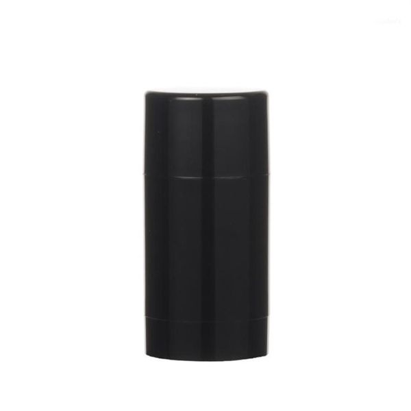 Bouteilles de stockage Pots 6pcs 75ml En Plastique MaBlack Vide Rond Déodorant Conteneur Tubes À Lèvres Brillant Titulaire Avec Caps315F