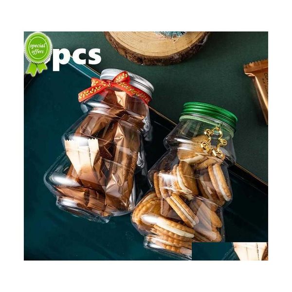 Bouteilles De Stockage Bocaux 6 Pcs De Noël Bonbons Biscuits Bouteille Bocal Scellé Arbre Diy Cadeau Cookie Chocolat Décoration Drop Delivery Home Dhbsg