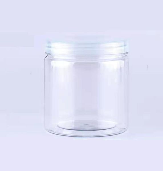 Bouteilles de rangement Jars 8 oz 250g Plastique Clear Clai Crème Crème Scrubing Jar Vide Réutilisation avec les couvercles Imprimable Logo personnalisé Drop2974490