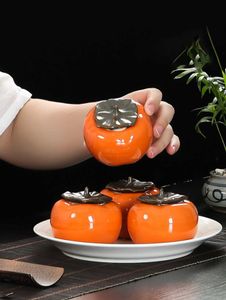 Opslagflessen potten keramische thee-blikken draagbare vochtbestendige verzegelde persimmon en komkommer type asbakken H240425