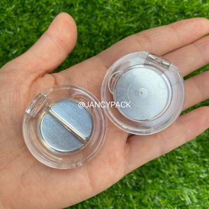 Opslagflessen Jaren Clear Flip Cap Lipstick Case Lege Cosmetic Blusher Box Beauty Containers Transparante oogschaduwpoeder Boxstorage