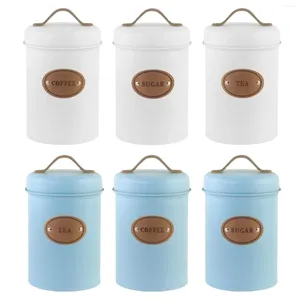 Bouteilles de rangement bocaux cylindres nordic sucre Coffee Tea Organisateur pour le salon