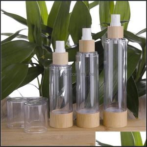 Opslagflessen potten lege hand ontsmetting flessen plastic pomp spuitfles bamboe per reis helder aparte botteling mode 7 4zb dh57z