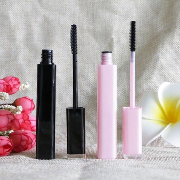 Botellas de almacenamiento Frascos Vacío Rimel Impermeable Mascara Crema Tubos Sexy 6 ml Rosa Negro Color Mascaras Pestañas largas Herramientas de maquillaje Pa282N