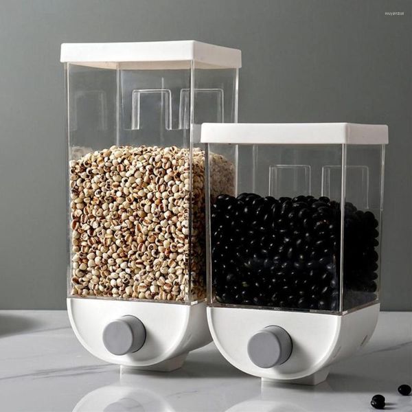 Bouteilles de stockage Bocaux pour organisateurs de céréales en vrac Récipient en plastique Distributeur de grains ou de nourriture Organisateur de cuisine Boîte d'organisation