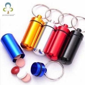 Botellas de almacenamiento Frascos Venta caliente 10pcslot Micro 6 colores Caja de pastillas Cache Container Geocache Geocaching Llaveros llavero titular J230301