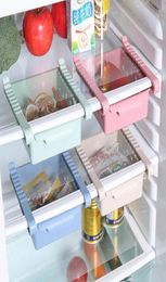 Bouteilles de rangement, bocaux, organisateur de réfrigérateur de cuisine, support de réfrigérateur réglable, support d'étagère, tiroir coulissant 37459187813075