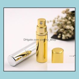 Opslag Flessen Potten Newbrilliant Gold Sier 5Ml Hervulbare Draagbare Mini Fles Aluminium Spray Verstuiver Lege Container Rre11833 D Otgxy