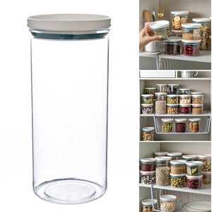 Storage Bottles & Jars Plastic Airtight Food Container Sealing Canister With Lid Cereal Seasoning Jar Sealed Flour Tank Kitchen Supply MAZI8