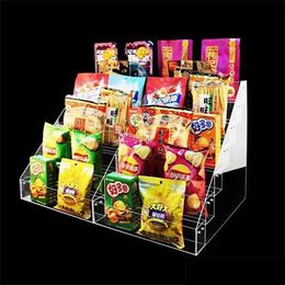 Opslagflessen potten rekken acryl display stand voor supermarkt eten snacks sigaretten dranken boeken tijdschriften houderwinkel conventie dhxa6