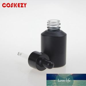 Bouteilles De Stockage Pots Vente Bien Vide Rouge Givré Et Noir Mat 60ml Flacon compte-gouttes Cosmétique Avec Pipette En Verre Pour L'emballage De Maquillage Prix Usine Conception Experte