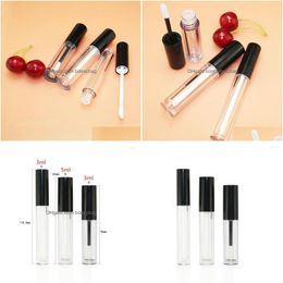 Bottiglie di stoccaggio Barattoli Bottiglie di stoccaggio 10 Pz L 5 Ml Tubi vuoti per lucidalabbra Contenitore riutilizzabile Rossetto Campione Cosmetici fai da te Strumento Drop Dhz5V