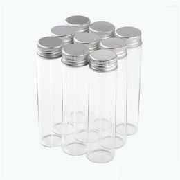 Opslagflessen Potten Opslagflessen 30 120 21 mm 60 ml glazen aluminium deksel per vloeistofcontainer leeg transparant helder cadeau wensen Dhwh3