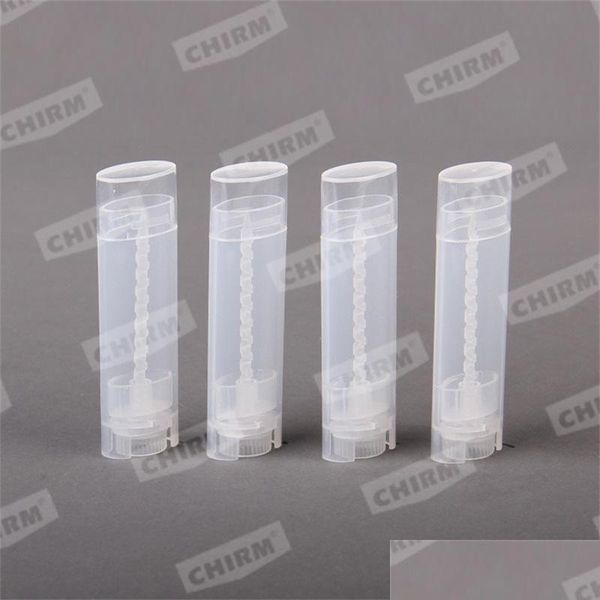 Bouteilles de stockage Pots Bouteilles de stockage Plat Vide Conteneurs de brillant à lèvres Tube de rouge à lèvres transparent Tubes en plastique Chapstick liquide GL Dhgarden Dhz0O