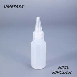 Opslag Flessen Potten UMETASS 30ML Kleine Squeeze PE Plastic Voor Lijm Olie Ronde Druppelflesje Lekvrij Vloeistof Container 50PCS lo331s