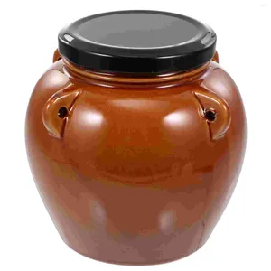 Opslagflessen kimchi altaarvoedselcontainers praktische keramisch kan verzegelde traditionele augurken potje jar vet huishouden keramiekbus