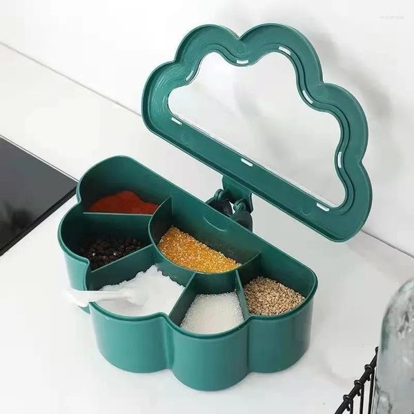 Botellas de almacenamiento, accesorios de cocina, organizador, contenedor de condimentos, juego de cajas de condimentos, cuenco para pimienta, azúcar, sal, especias, coctelera, tarros, Gadget