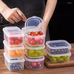 Bouteilles de rangement boîtes à condiments de boîte de cuisine Double compartiment avec couvercle scellant en pot de réfrigérateur pour les fruits alimentaires