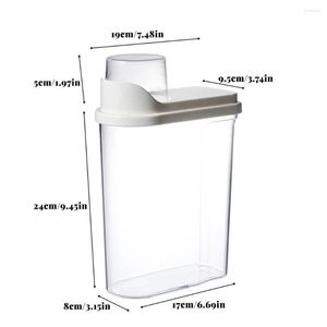 Bouteilles de stockage cuisine bac à nourriture en plastique transparent garde-manger armoire hermétique Snack organisateur de sucre conteneurs scellés avec couvercles