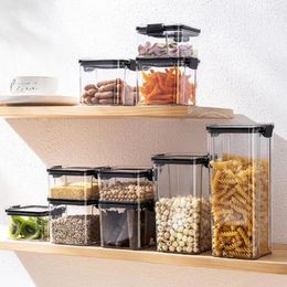 Botellas de almacenamiento Caja de grano de cocina Los alimentos sellados se pueden apilar con refrigerio a prueba de humedad y a prueba de insectos