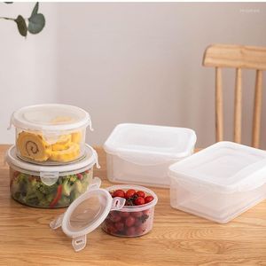 Opslagflessen keuken plastic koelkast organizer container voedsel voedsel dispenser conservering doos potten voor bulkgranen potten boodschappen koelkast