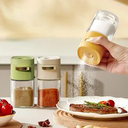 Bouteilles de rangement Cuisine Push-Type Quantitative Salt Tank Controlled Bottle Spreater Artefact Mesuré Assaisonnement