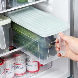 Botellas de almacenamiento Refrigerador de cocina Caja de refrescos Contenedor de alimentos Cajón de vegetales Cajón de plástico Organización de plástico