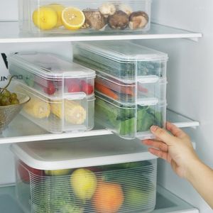 Opslagflessen Grote capaciteit Koelkast Voedsel Verse Keep Doos Drie-laags koelkastcontainer Container Ei Vegetable Fruit Lade Organizer