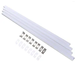 Opslagflessen LED Strip Diffuser Licht Aluminium Systeem Systeem Coverlights U Vorm Duurzame Siliconene extrusieprofielraadverlichting