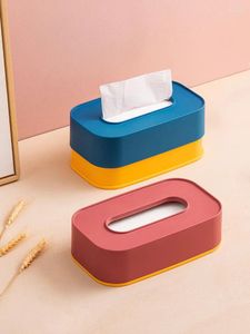 Opbergflessen Woonkamer Eenvoudige tissuebox Familie-eetkamer Laden in Scandinavische stijl Plastic tafelblad