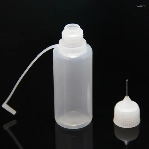 Lote de botellas de almacenamiento, Vial, contenedor pequeño, aplicador de pegamento PE, botella exprimidora con aguja para manualidades de álbum de recortes de papel