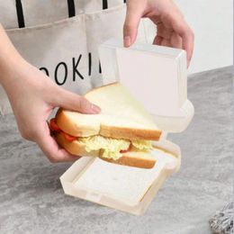 Bouteilles de stockage Boîte à lunch réutilisable sans BPA Transparent Pain Récipient alimentaire léger pour sandwichs grillés Qualité portable Facile à nettoyer