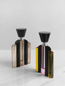 Bouteilles de rangement Luxury Luxury Cylindrical Crystal Perfume Bouteille Essential Huile avec JAR Scellé Coud Scellé